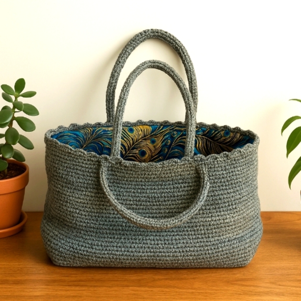 Handmade Woven Tote Bag – Artisan Crafted by Melinda Atwater One-of-a-Kind New